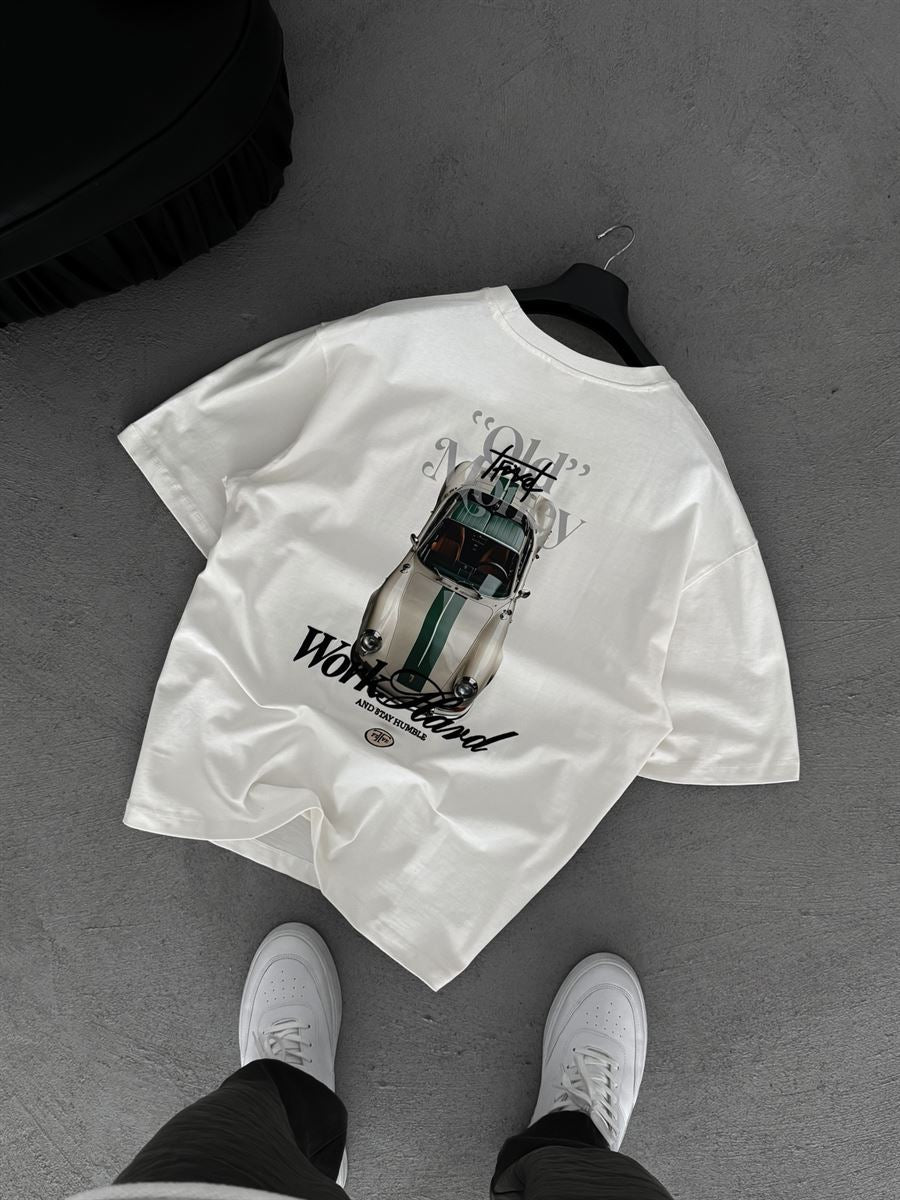 Camiseta Oversized Old Money Work Hard