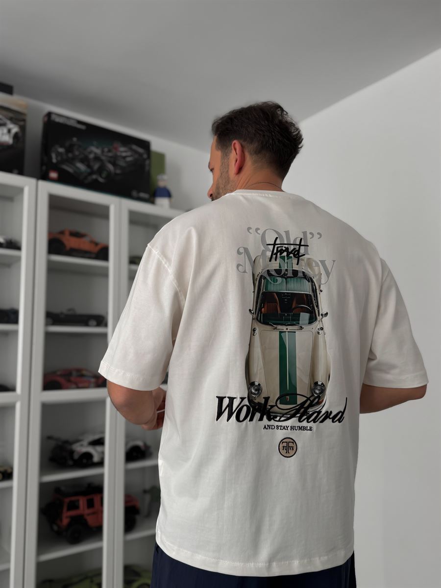 Camiseta Oversized Old Money Work Hard