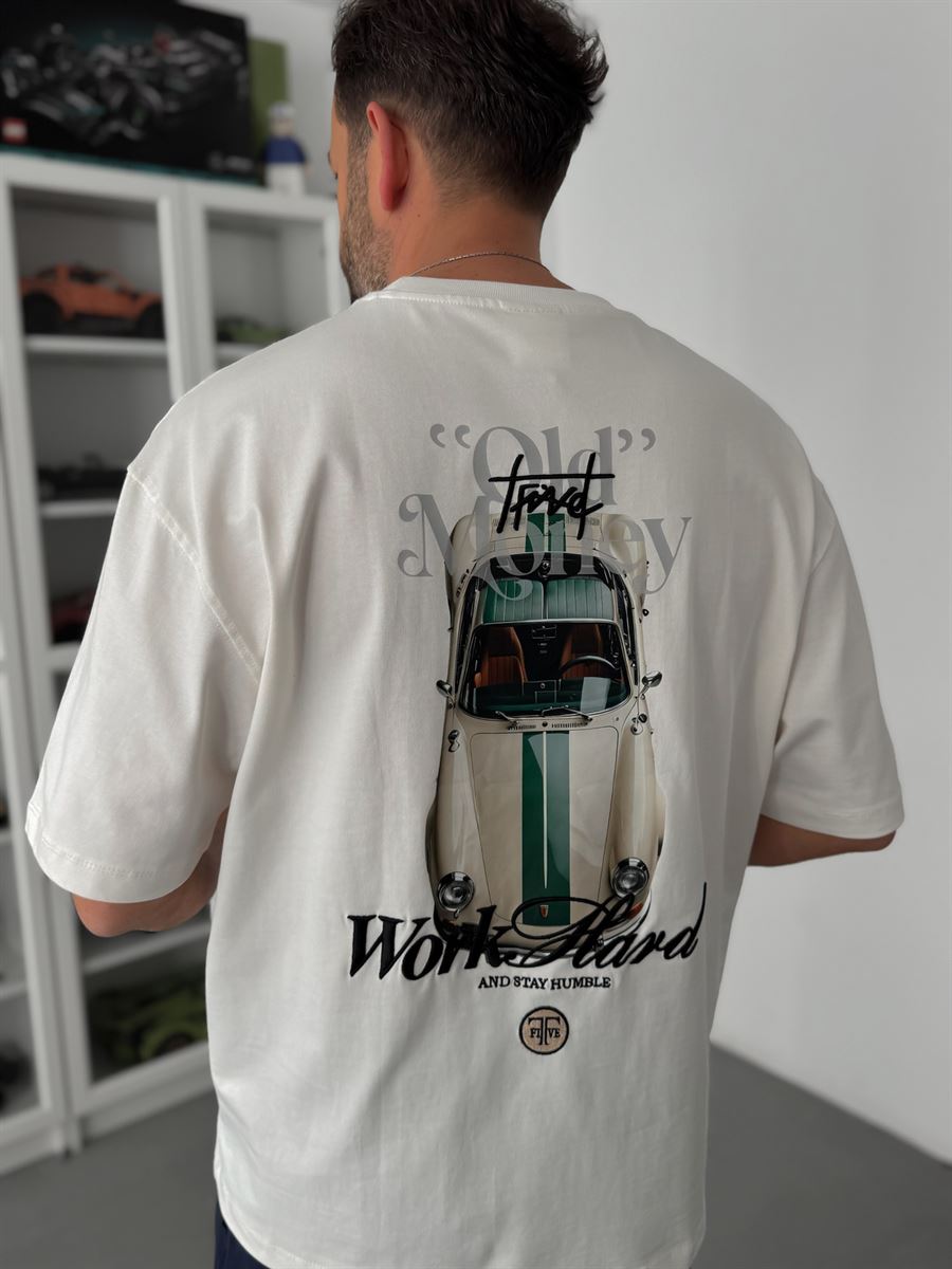 Camiseta Oversized Old Money Work Hard