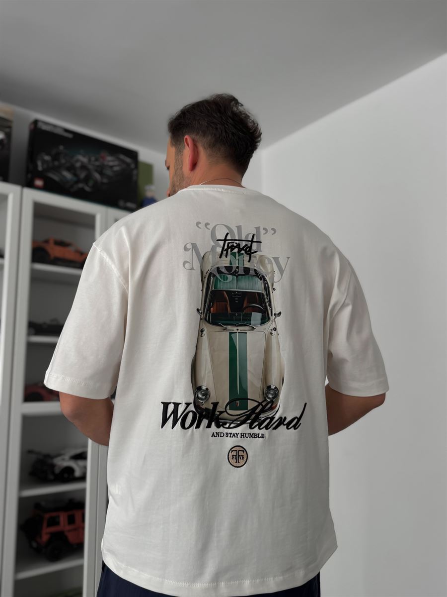 Camiseta Oversized Old Money Work Hard