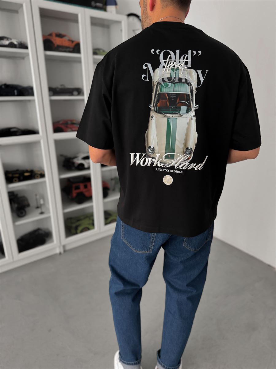 Camiseta Oversized Old Money Work Hard