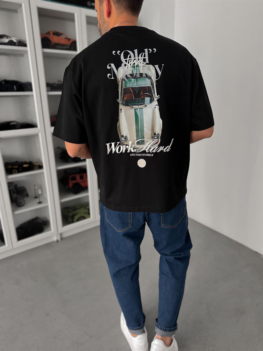 Camiseta Oversized Old Money Work Hard