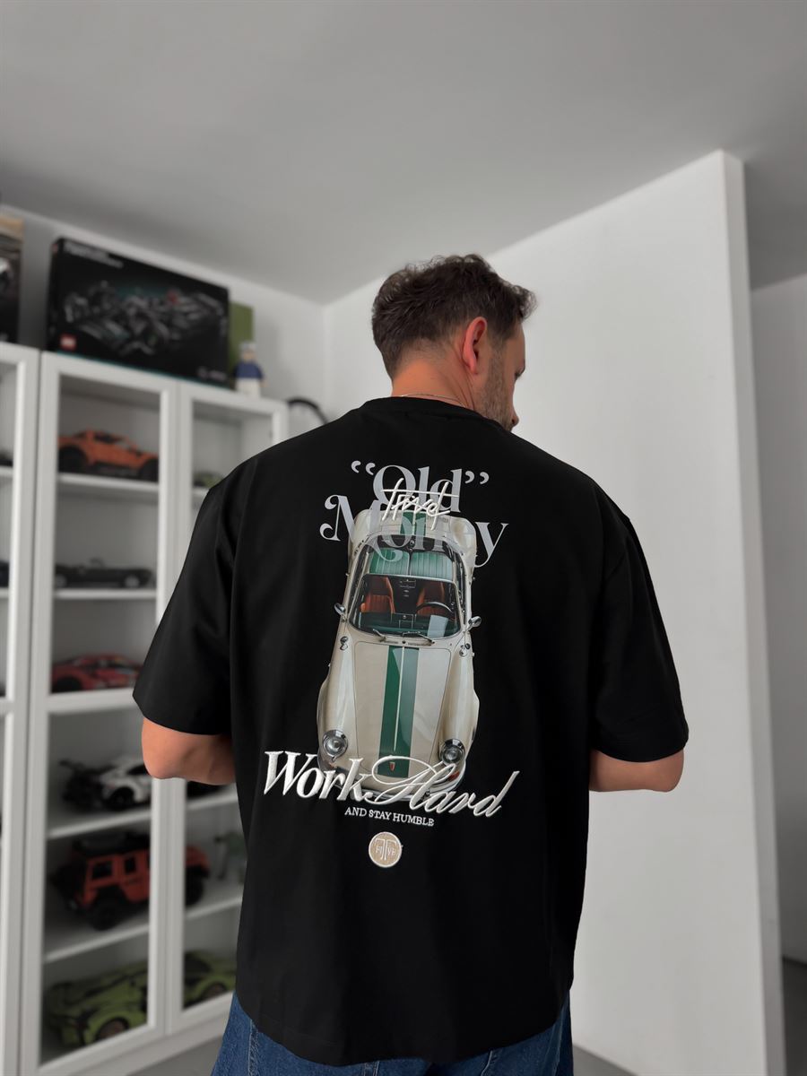 Camiseta Oversized Old Money Work Hard