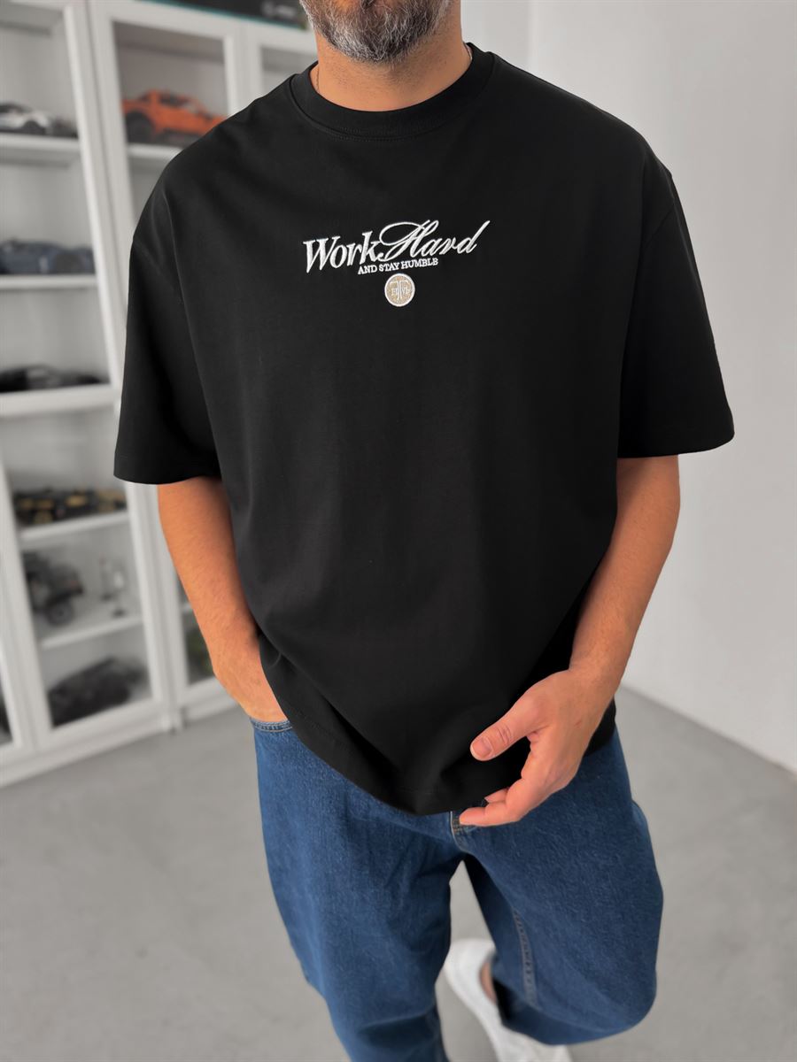 Camiseta Oversized Old Money Work Hard