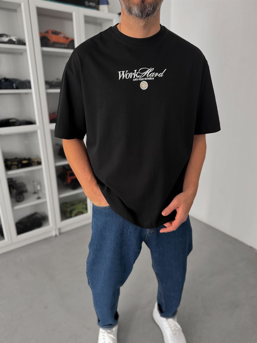 Camiseta Oversized Old Money Work Hard